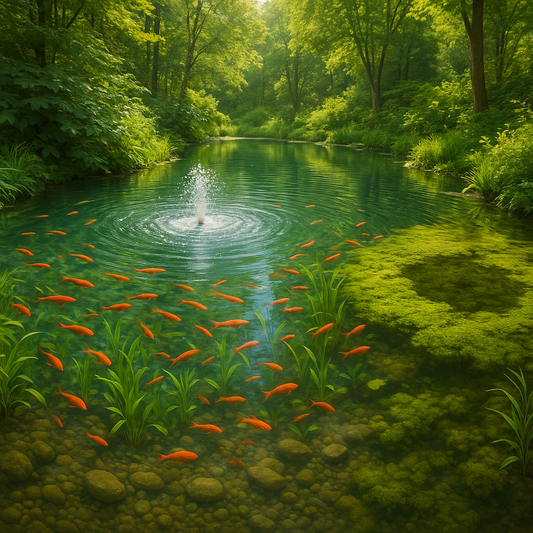 🌊 L’aération des étangs : un geste simple pour un équilibre durable