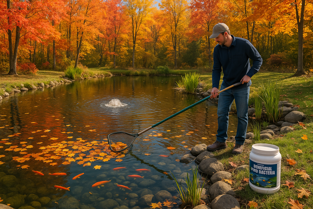 🍂 Préparer son étang pour l’hiver : les actions clés à entreprendre